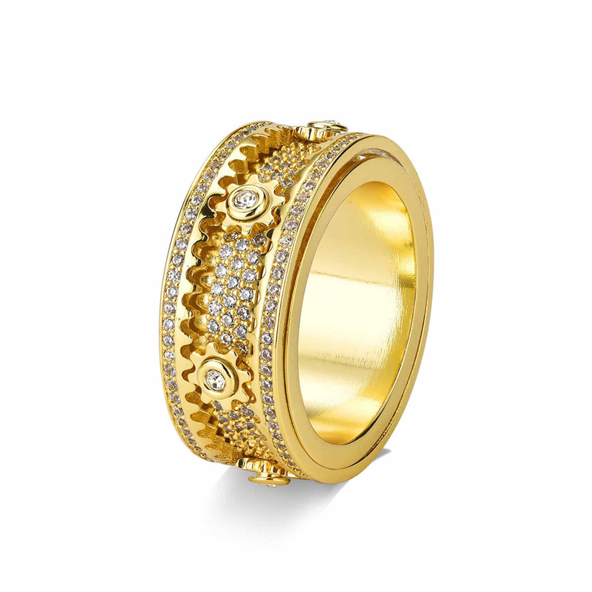 Full Diamond Gear Rotating Ring