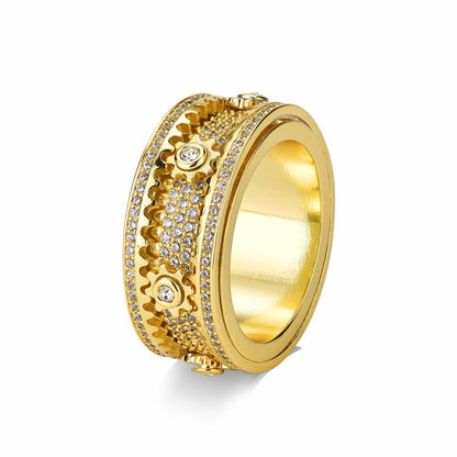 Full Diamond Gear Rotating Ring