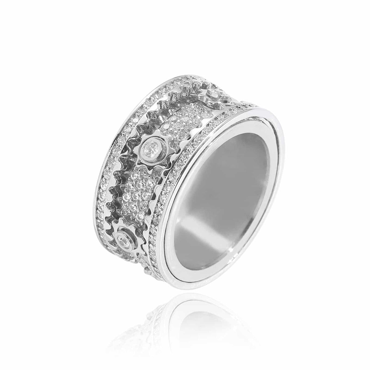 Full Diamond Gear Rotating Ring