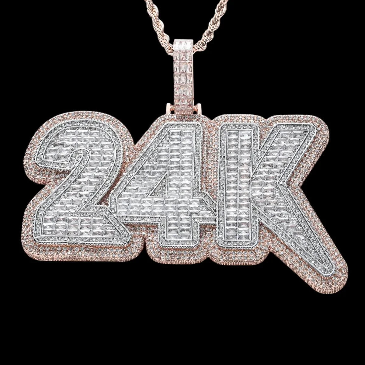 Fully Iced-Out Large Custom Letter Pendant