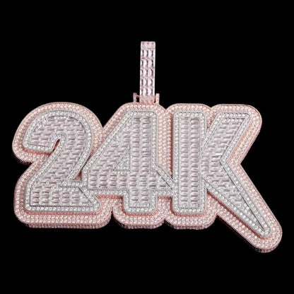 Fully Iced-Out Large Custom Letter Pendant