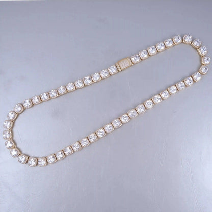 Glacier Clustered Tennis Chain in 18K Gold