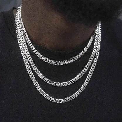 Cuban in White Gold - 6mm