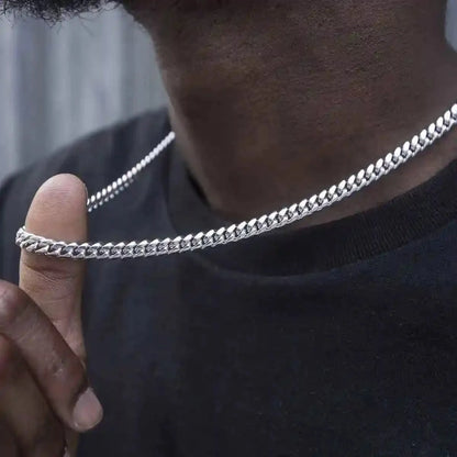 Cuban in White Gold - 6mm