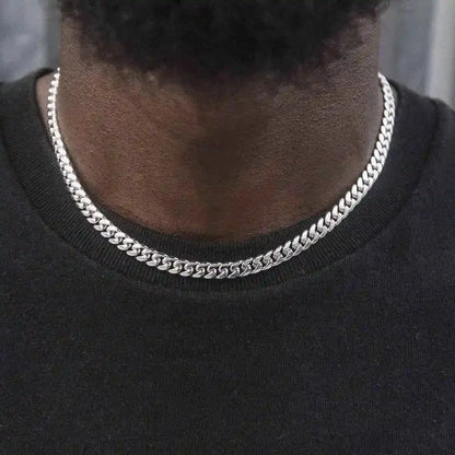 Cuban in White Gold - 6mm