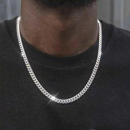 Cuban in White Gold - 6mm
