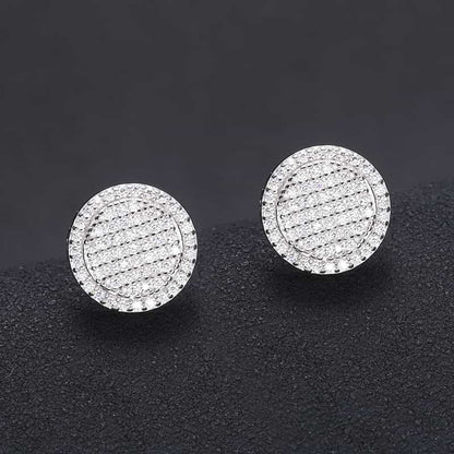S925 & VVS Moissanite Stud Earring in 18k Gold