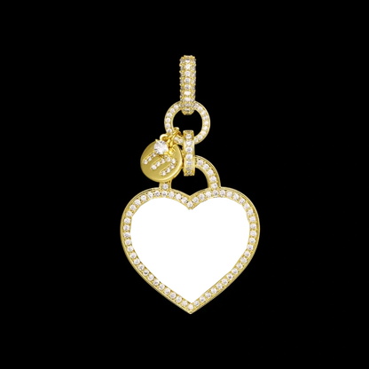Heartfelt Love Custom Photo Heart Pendant - 35mm