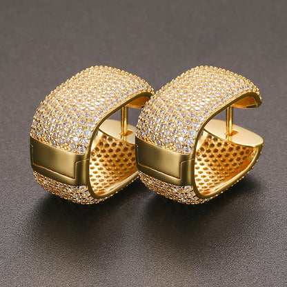 Inspired Micro-Pave Square Diamond EARINGS