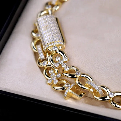 Iced Cross Link Chain - 14mm