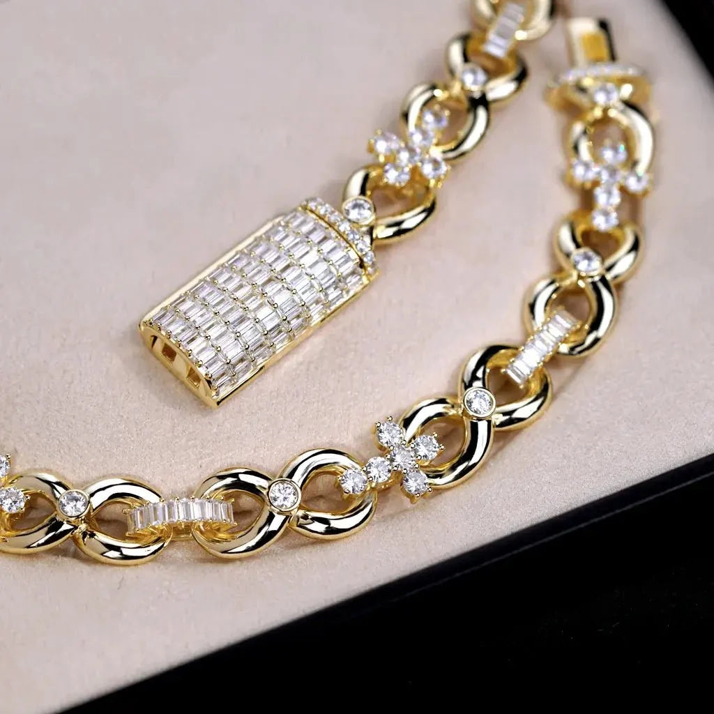 Iced Cross Link Chain - 14mm