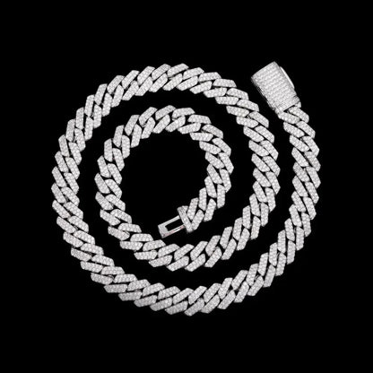 Iced Out Diamond Cuban Link Chain - 16mm