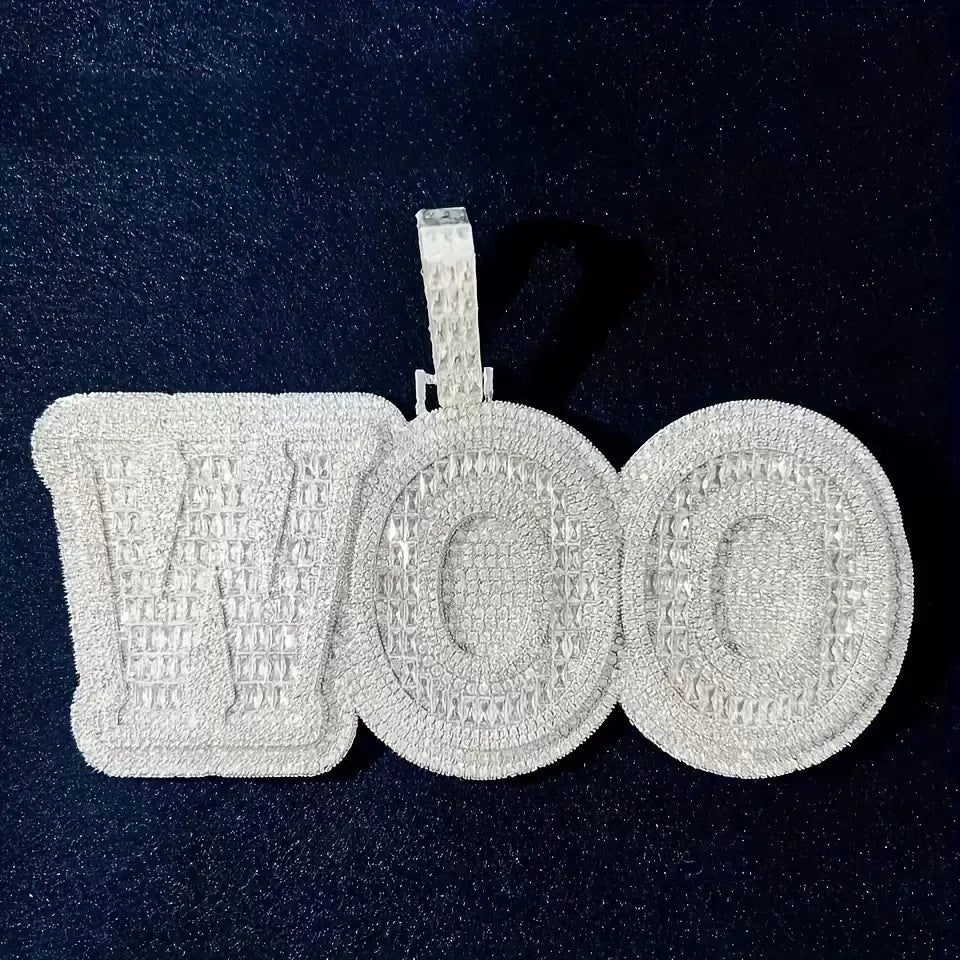 Iced-Out T-Set Diamond Custom Letter & Number Pendant