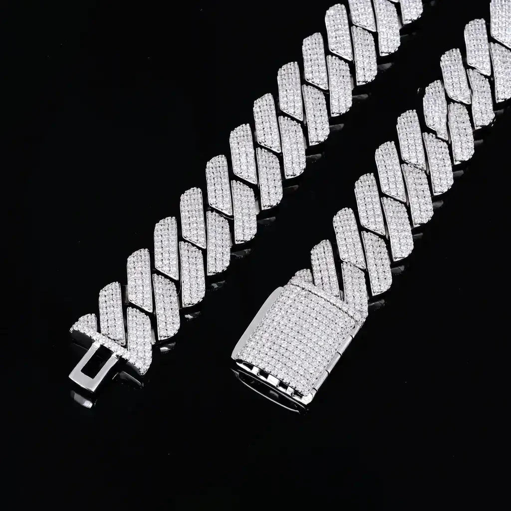 Iced Prong Cuban Chain - 19mm