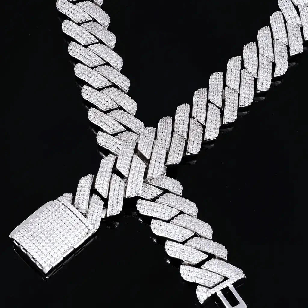 Iced Prong Cuban Chain - 19mm