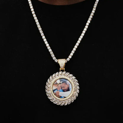 Large 3D Wheat Ear Custom Picture Pendant