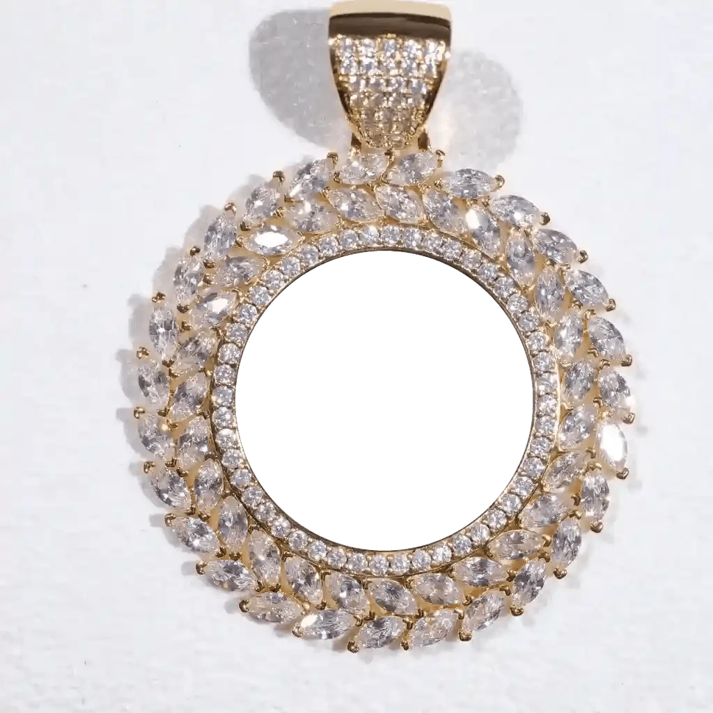 Large 3D Wheat Ear Custom Picture Pendant