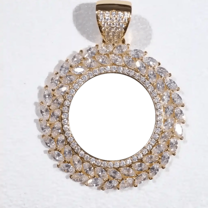 Large 3D Wheat Ear Custom Picture Pendant