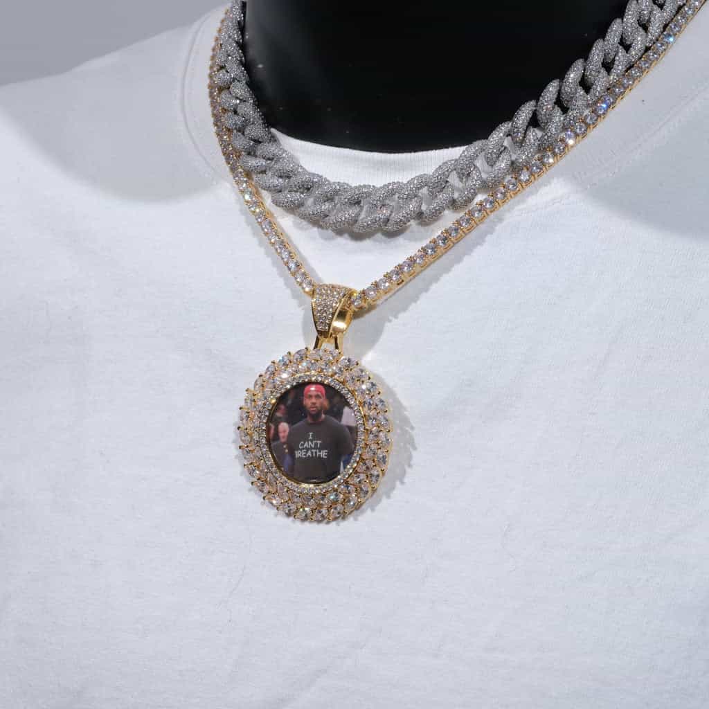 Large 3D Wheat Ear Custom Picture Pendant