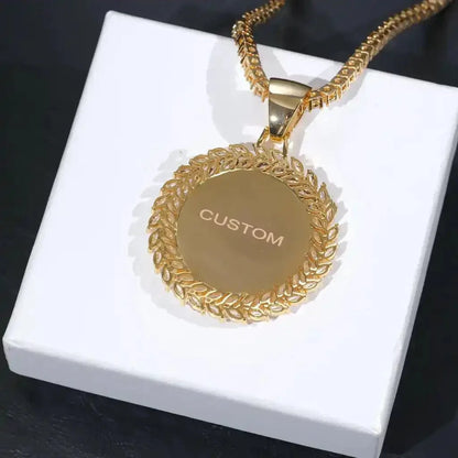 Large 3D Wheat Ear Custom Picture Pendant