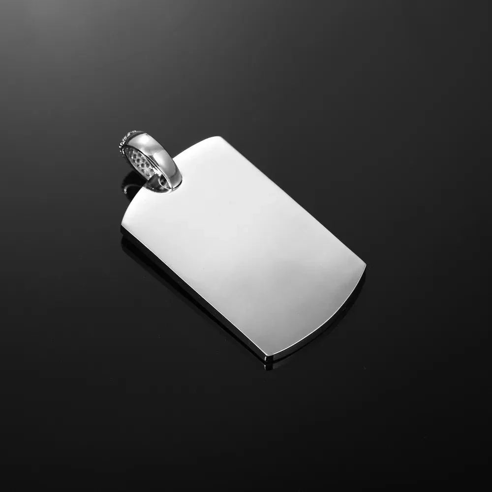 Love Memories Custom Photo Rectangular Pendant - 25mm