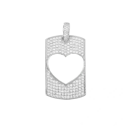 Love Memories Custom Photo Rectangular Pendant - 25mm