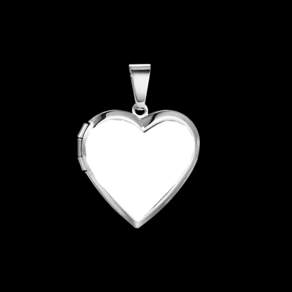 Memorial Engraved Heart-Shaped Custom Photo Pendant - 28mm