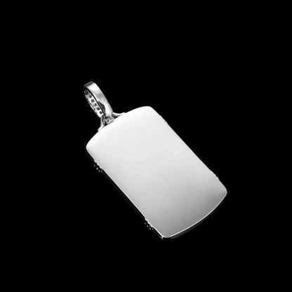 Memory Round Photo Frame Rectangular Pendant - 28mm