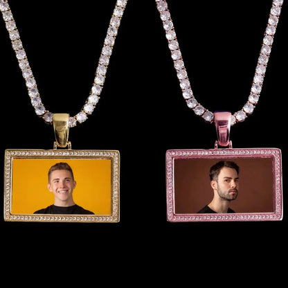 Photo Frame - Rectangular Memory Custom Photo Pendant