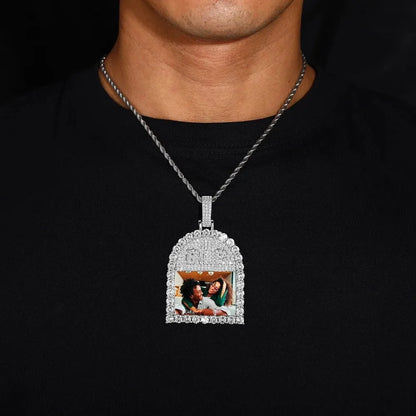 RIP Arch Memory Photo Frame Pendant - 52mm