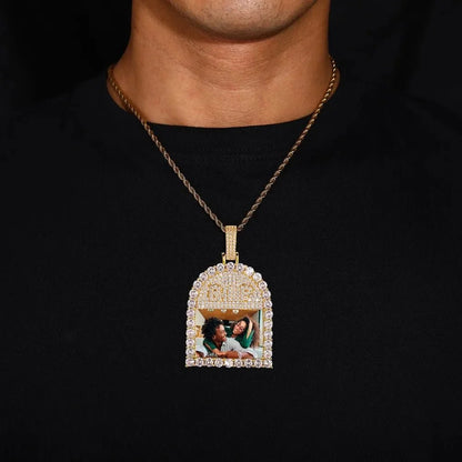 RIP Arch Memory Photo Frame Pendant - 52mm