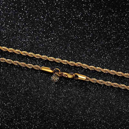 Rope Chain 18K Gold - 3mm