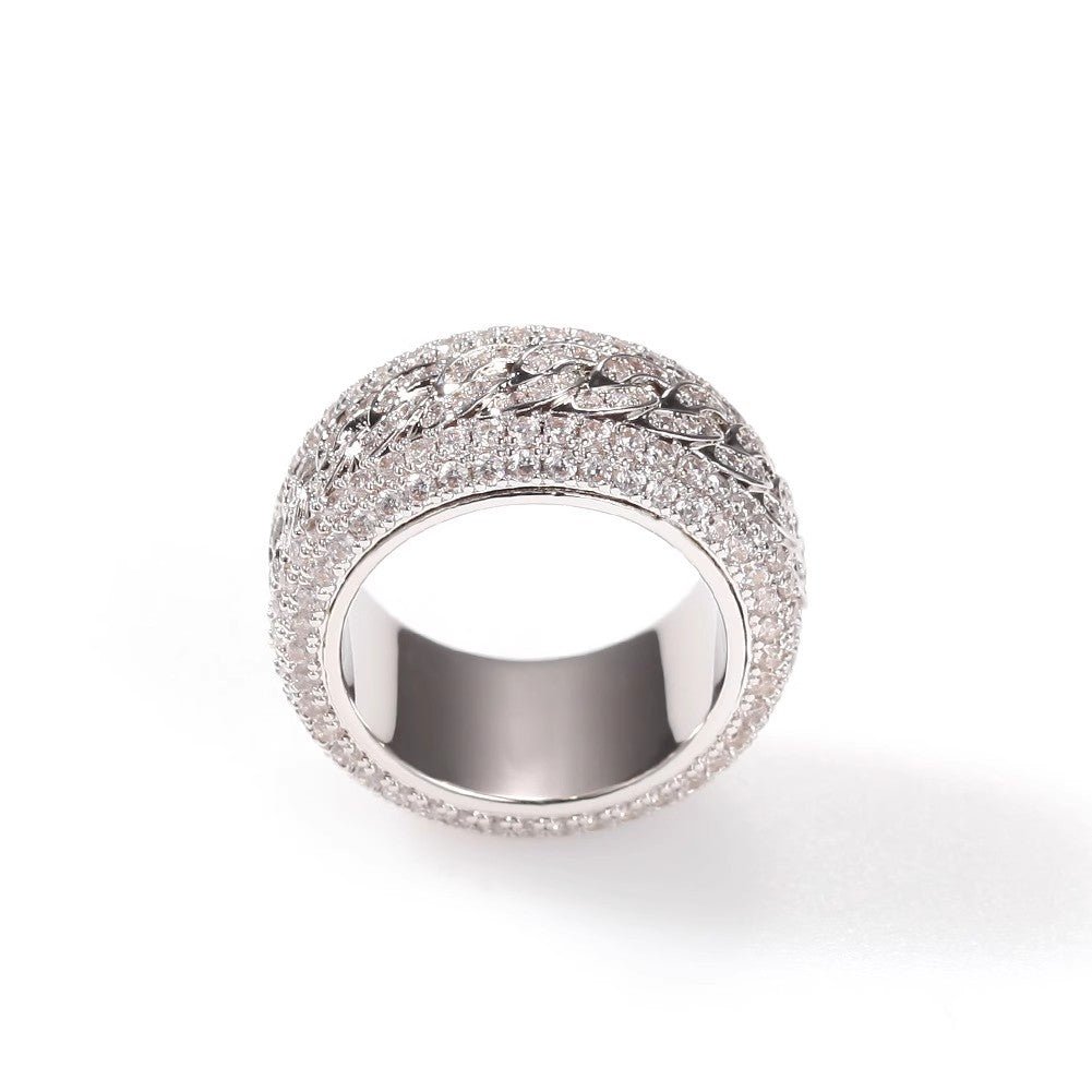 Rotating Cuban Full Diamond Ice Ring