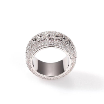 Rotating Cuban Full Diamond Ice Ring