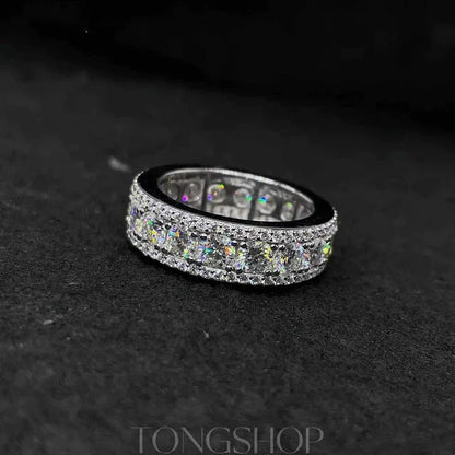 S925 4MM VVS Moissanite Ring