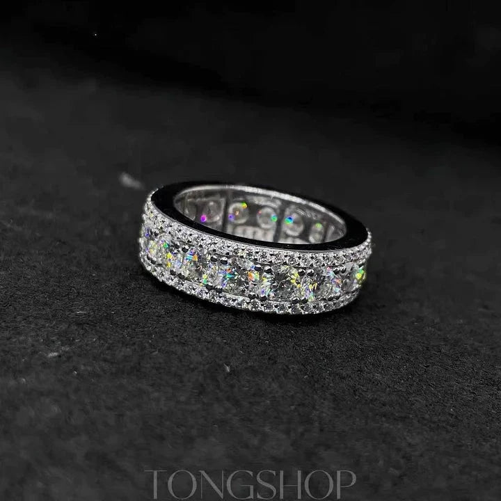 S925 4MM VVS Moissanite Ring