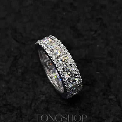 S925 4MM VVS Moissanite Ring