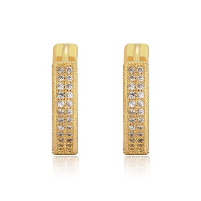 S925 Full Diamond Ice Earrings