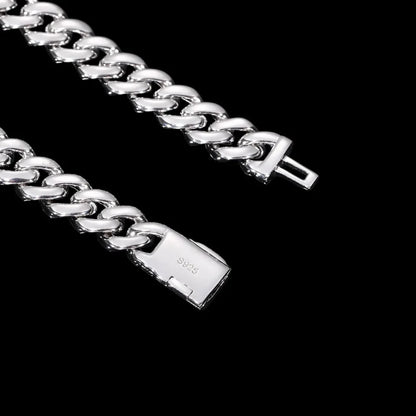 S925 & VVS Moissanite Iced Cuban Link Bracelet - 6mm