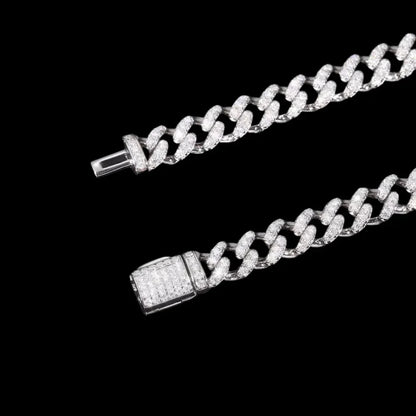 S925 & VVS Moissanite Iced Cuban Link Bracelet - 6mm