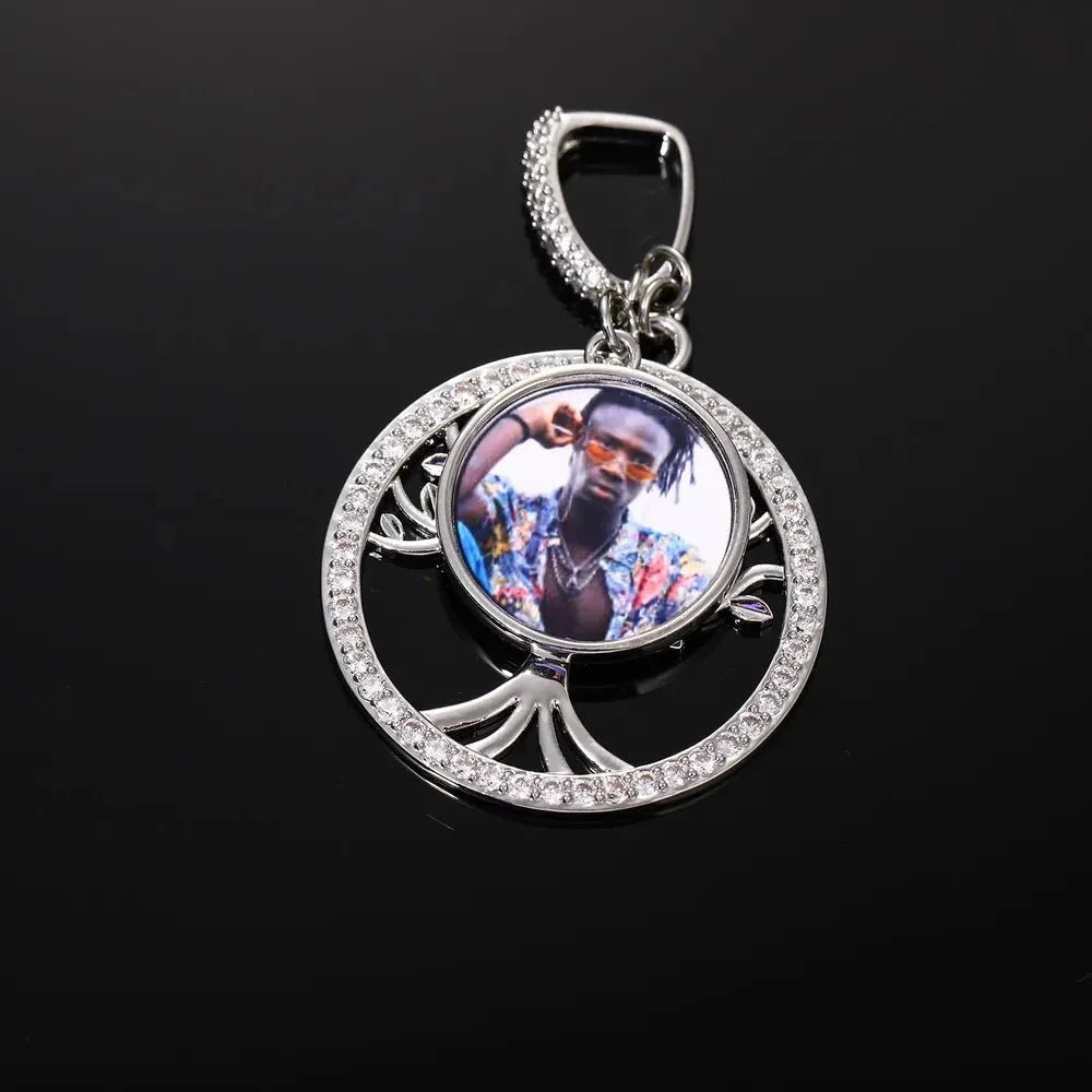 Tree of Life Memory Custom Photo Round Pendant - 35mm