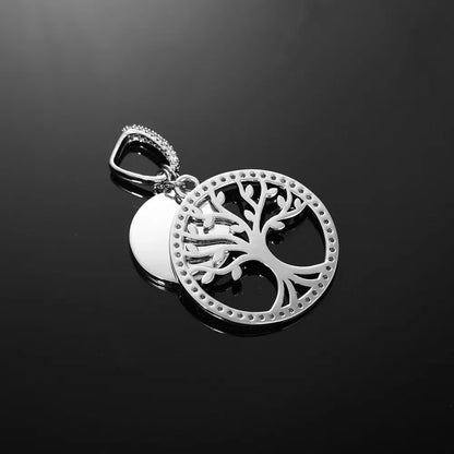 Tree of Life Memory Custom Photo Round Pendant - 35mm