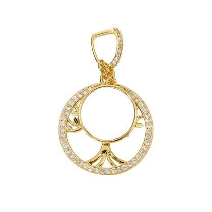 Tree of Life Memory Custom Photo Round Pendant - 35mm
