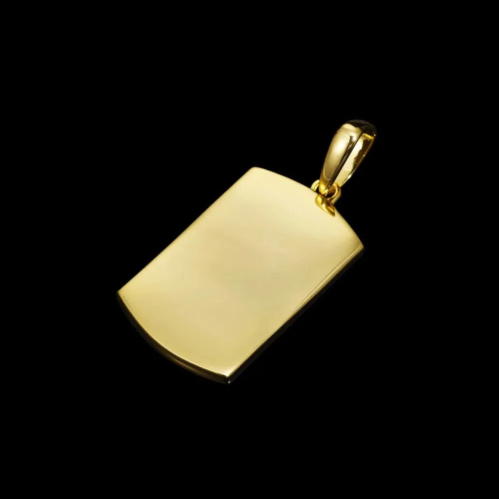 Winged Grenade Solid Dog Tag Custom Photo Pendant - 25mm